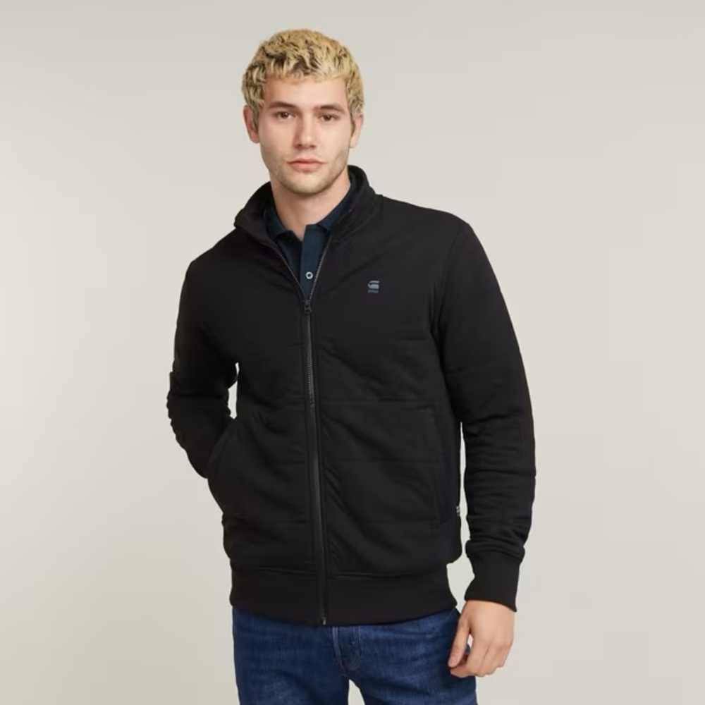 G-Star Black Zip-Up Sweater